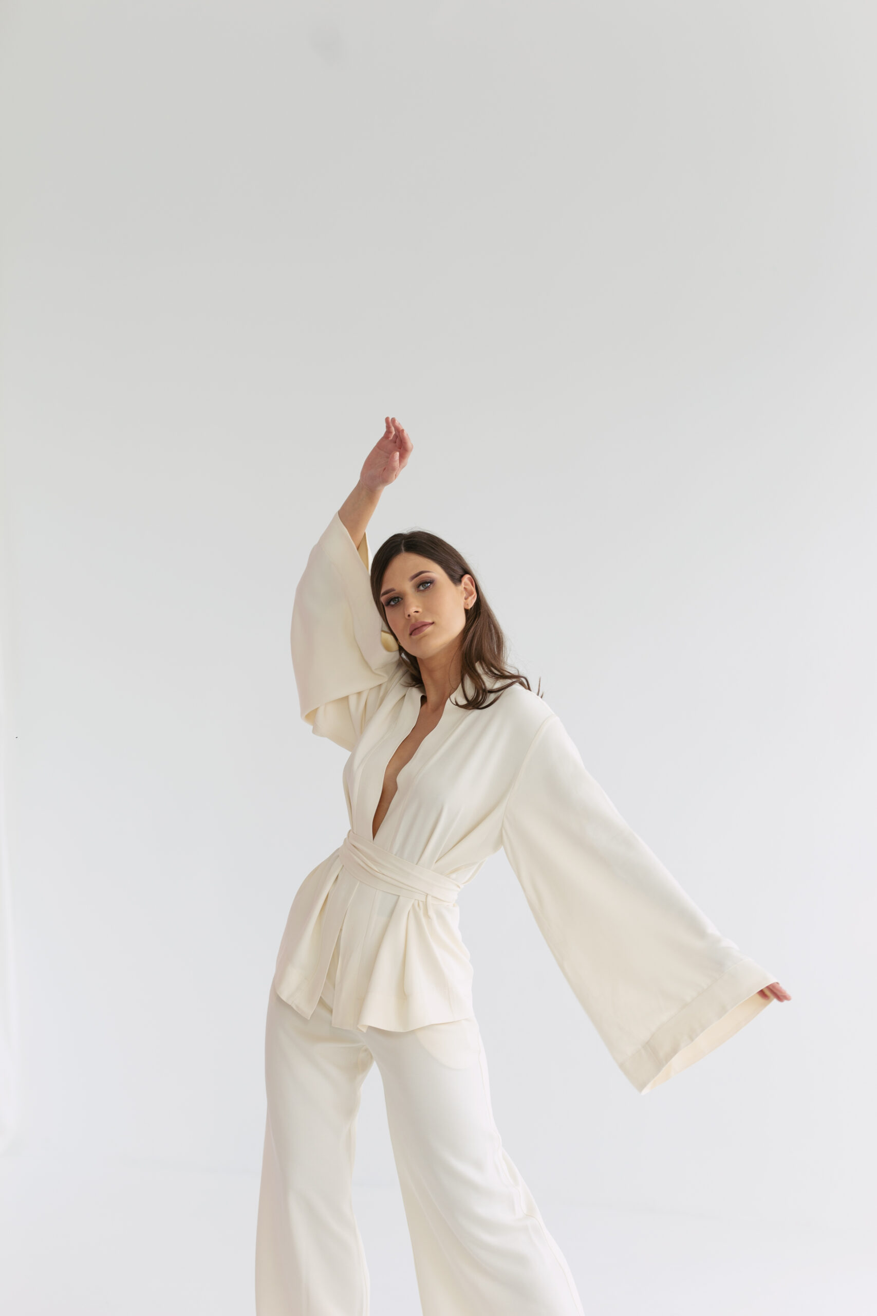 Kimono Sense (kremowe) - obrazek 4